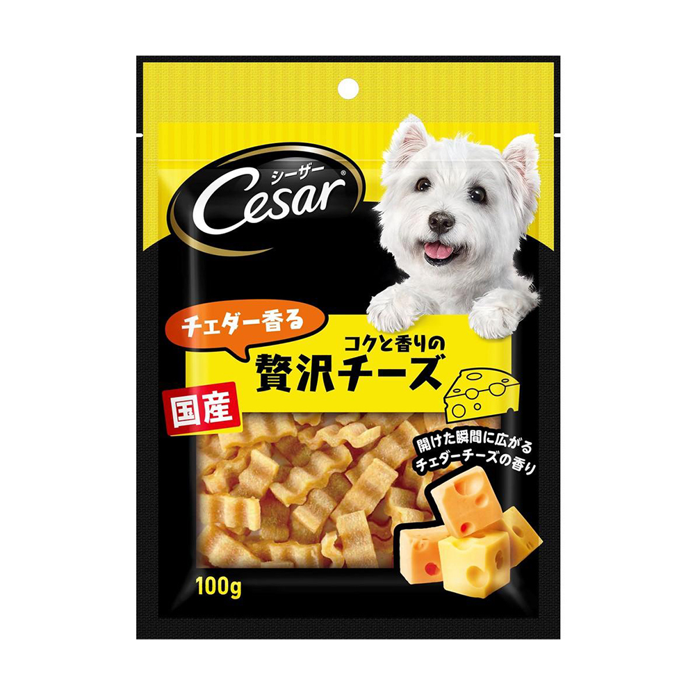 シーザースナック　チェダー香る　コクと香りの贅沢チーズ　１００ｇ　ドッグフード　関東当日便
