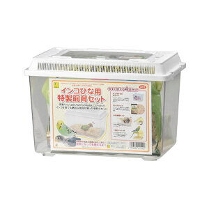 鳥籠 鳥 ケージ 三晃商会 インコひな用 特製飼育セット (30×19.5×20.5cm) 小鳥 雛 飼育ケース 関東当日便