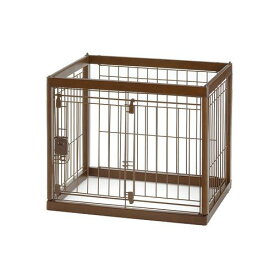 リッチェル　木製ペットサークル　60−50　ダークブラウン　サークル　小型犬　関東当日便