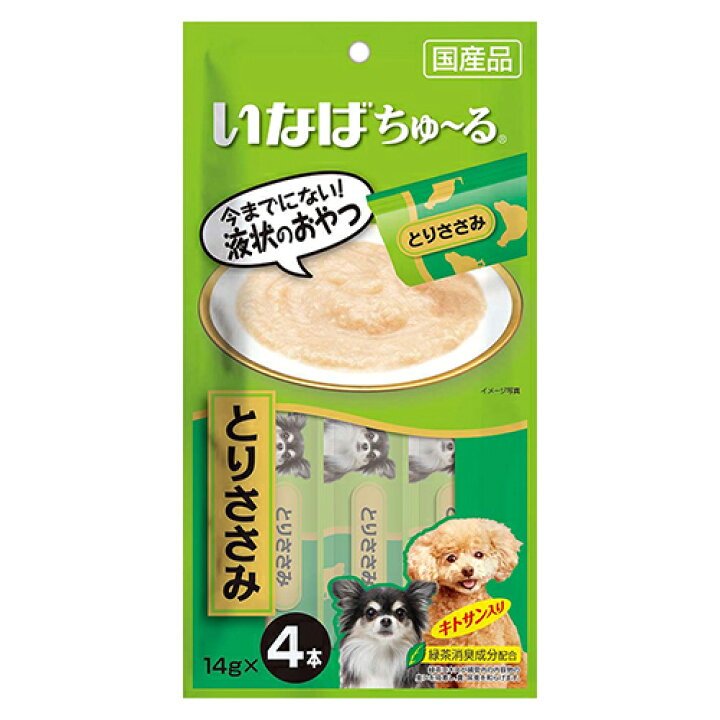 楽天市場】いなば ちゅ〜る とりささみ 14g×4本 ドッグフード おやつ 国産 ちゅーる チュール 関東当日便 : charm 楽天市場店