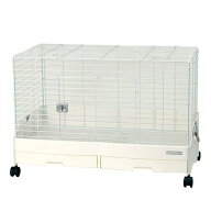 うさぎケージ　三晃商会　イージーホームエボ80WH　WS（81×50．5×55cm）　ワイヤーメッシュスノコ仕様…