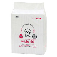 国産ペットシーツ　厚型炭入り　ワイド　40枚（44×60cm）吸収力抜群　ダブル消臭　抗菌剤配合　お一人様…