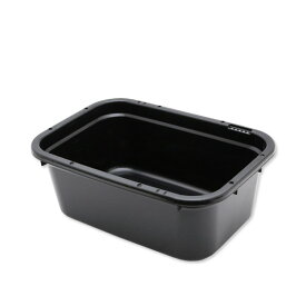 簡易梱包　角型タライ　80型　黒　水抜栓付　チャームオリジナル　お一人様1点限り　関東当日便