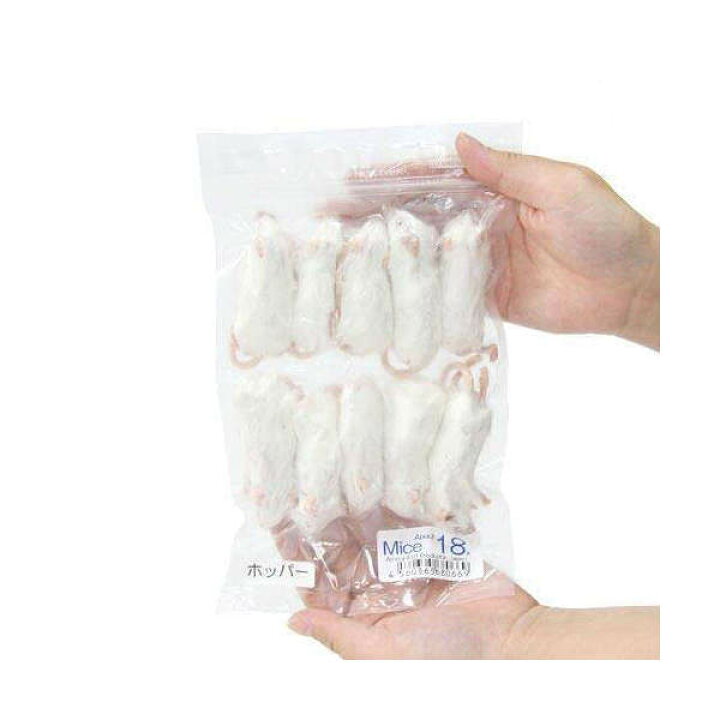 冷凍☆ホッパー カタ養殖 Ｍｉｃｅ１８ 冷凍マウス（１０匹） パック ×３ 別途クール手数料 常温商品同梱不可 charm 
