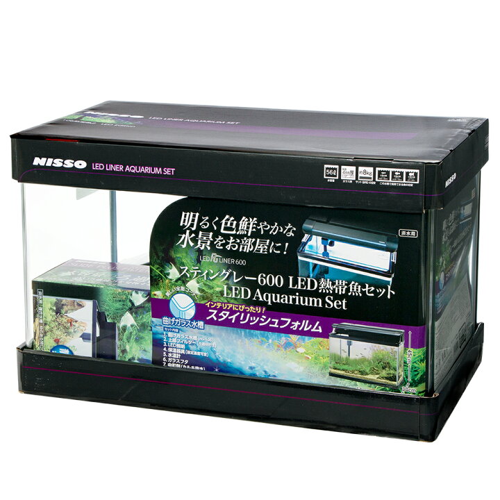 楽天市場 ニッソー スティングレー６００ ｌｅｄ熱帯魚セット ６０ｃｍ水槽セット お一人様１点限り 沖縄別途送料 関東当日便 Charm 楽天市場店