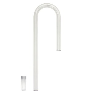 様々なフィルターに使用可能! 吸水パイプ クリア 高さ36cm水槽用 (直径16/22のホース用) +クリアストレーナー 関東当日便