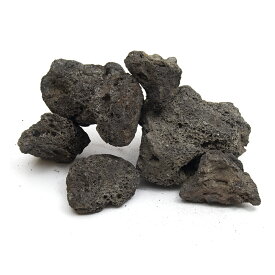 形状お任せ　黒溶岩石　サイズミックス　3kg　30cm水槽向け　アクアリウム　レイアウト素材　溶岩石　関東当日便