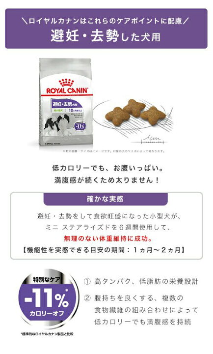 楽天市場】ロイヤルカナン 避妊・去勢犬用 超小型犬用 エクストラ 
