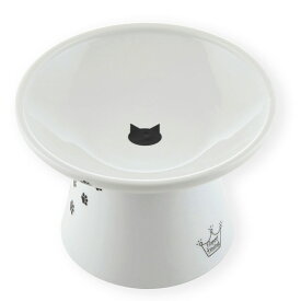 食器　猫壱　ハッピーダイニング　猫用　脚付フードボウル　浅広口タイプ　関東当日便