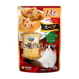 銀のスプーン　三ツ星グルメ　パウチ　スープ　13歳頃から　まぐろ・かつおにしらすとかつお節入り　35g　関東当日便