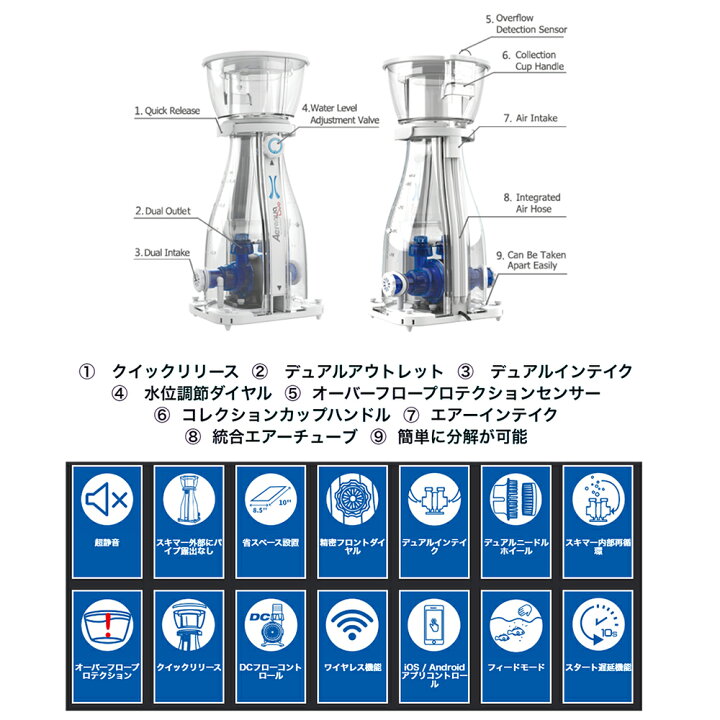 楽天市場】maxspect プロテインスキマー Aeraqua 