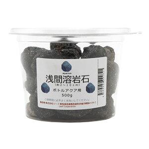 形状お任せ 浅間溶岩石 ボトルアクア用 500g 小型水槽 アクアリウム テラリウム レイアウト素材 関東当日便