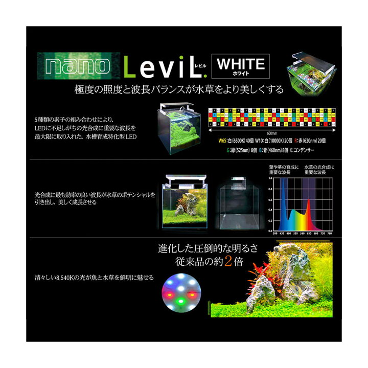 楽天市場 ゼンスイ ｌｅｄ ｎａｎｏ ｌｅｖｉｌ ３００ ｗ 水草育成特化型 ２１ ４ｗ ２２８０ｌｍ 沖縄別途送料 関東当日便 Charm 楽天市場店
