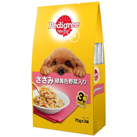 ペディグリー　成犬用　ささみ　緑黄色野菜入り　70g×3袋　ドッグフード【HLS_DU】　関東当日便