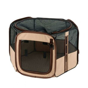 アウトレット品 リッチェル たためるペットサークル 75−75 ブラウン 訳あり 関東当日便