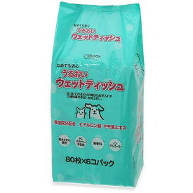 クリーンワン　うるおいウェットティッシュ　80枚×6個パック　お一人様4点限り【HLS_DU】　関東当日便