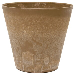 鉢 amabro アートストーン ラウンド ベージュ 37cm 植木鉢 おしゃれ 大型 関東当日便