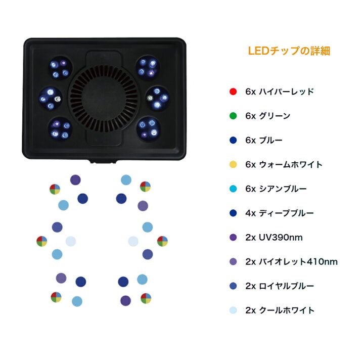 楽天市場】maxspect MJ−L165 LED 海水 サンゴ 水槽  
