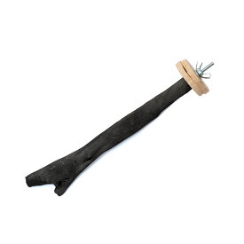 小鳥の爪とぎ用　備長炭とまり木　スタンダード　長さ15〜20cm　ハンドメイド　とまり木　止り木　関東当日便