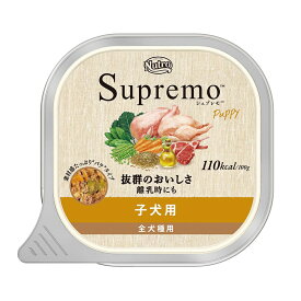 24個（20個＋4個おまけ）　ニュートロ　シュプレモ　子犬用　トレイ　100g　お一人様1点限り【HLS_DU】　関東当日便