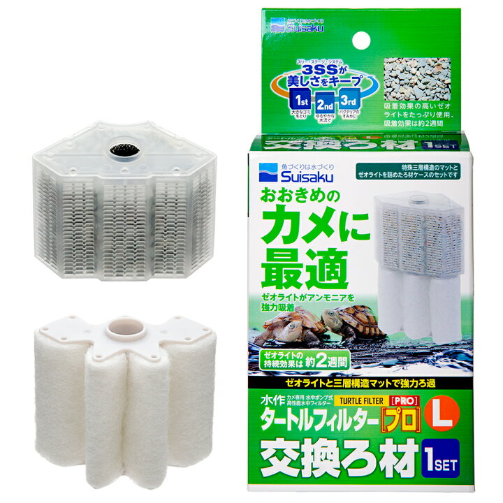 楽天市場 水作 タートルフィルタープロ用 交換ろ材 １セット入り 関東当日便 Charm 楽天市場店