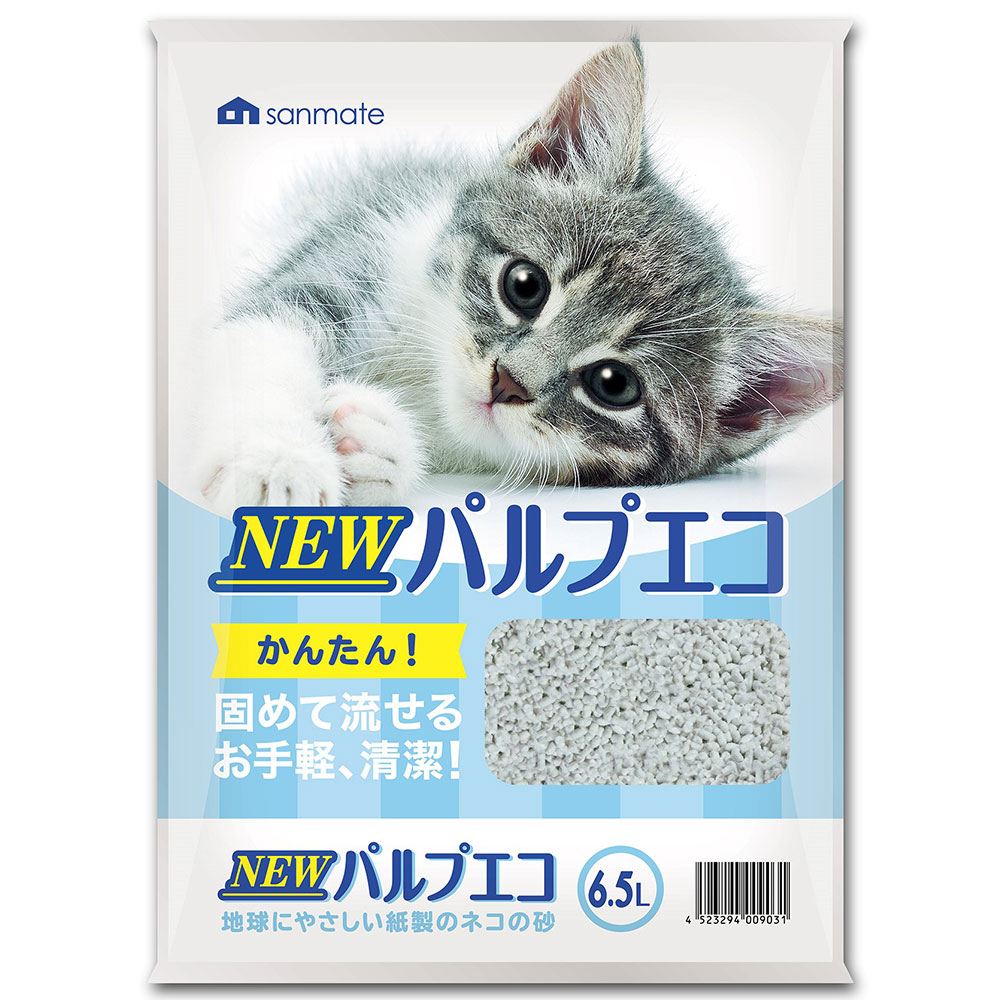 【オープニングセール】 猫砂 サンメイト ＮＥＷパルプエコ ６．５Ｌ 関東当日便 お一人様１点限り ７袋入り 商店