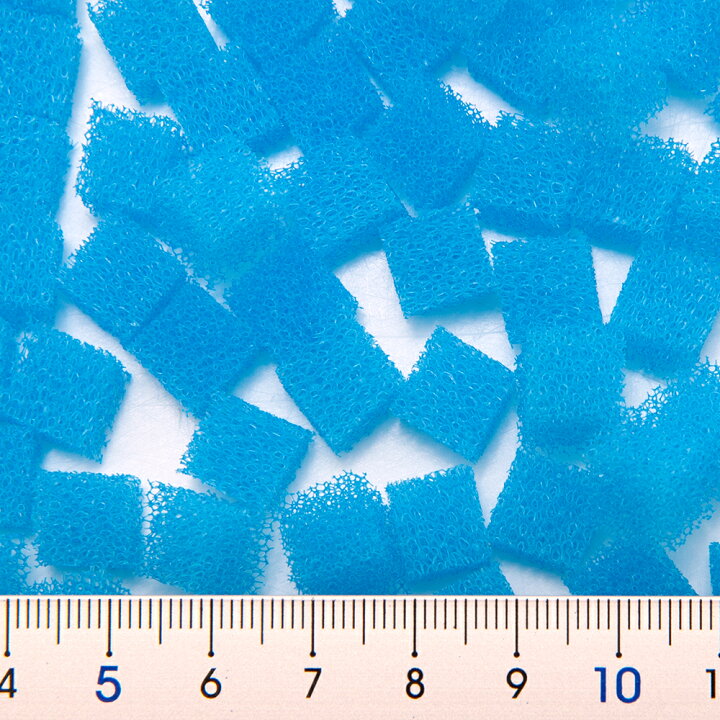 チャームオリジナル アクアリウム用 キューブスポンジフィルター １ｌ ろ材 話題の行列