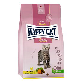 キャットフード　HAPPY　CAT　ジュニア　ファームポルトリー　300g　平飼いチキン　正規品【HLS_DU】　関東当日便