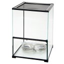 爬虫類ケージ　テラスペース　45x45x60cm　穴2つあり　ドレン付き　爬虫類　両生類　飼育ケージ　テラリウム　関東当…