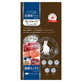 ねこぴゅーれ　乳酸菌プラスseries　Premium100　海鮮ミックス　しらす入り　4本入【HLS_DU】　関東当日便