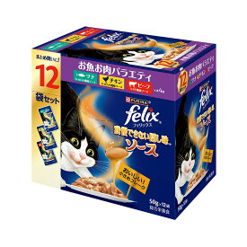 フィリックス　パウチ　我慢できない隠し味ソース　お魚お肉バラエティパック　12袋入り（50g×12袋）　関東当日便