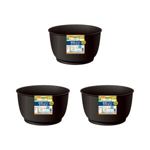 テトラ じょうろでキレイメダカ鉢 丸30 黒×3 めだか 水槽 鉢 屋外 水足しだけでお掃除簡単 金魚鉢 関東当日便