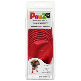 犬　靴　Pawz　ラバードッグブーツ　S　レッド　犬用　関東当日便