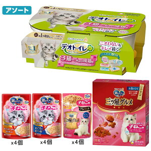 キャットフード 銀のスプーン 子猫セット 健康に育つ子ねこ用 お魚レシピ 240g+ウェット3種12袋+デオトイレ 関東当日便