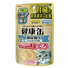 アイシア　シニア猫用　健康缶パウチ　下部尿路ケア　40g　3袋　関東当日便