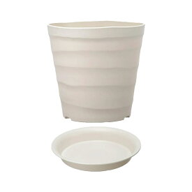 鉢　アップルウェアー　クラフトポット　30型　ホワイト　プレート付き　お一人様6点限り　関東当日便