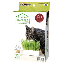 キャティーマン　おうちで育てる　猫の生野菜　2回分　猫草　ドギーマン【HLS_DU】　関東当日便