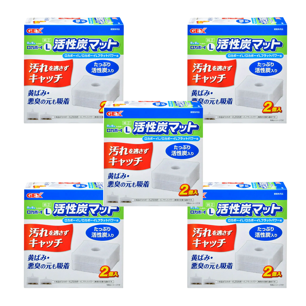 ＧＥＸ　ロカボーイ　Ｌ　活性炭マット　２個入り　×５個　関東当日便