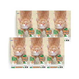 猫砂　プラスラブ　おっ、いいトイレ　おからサンド　6L×6袋　関東当日便