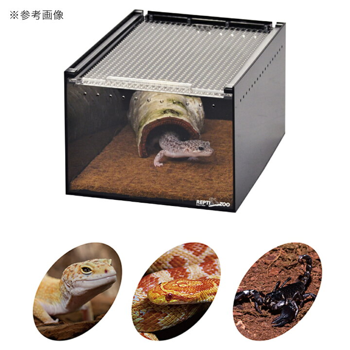 楽天市場】三晃商会 レプタイルボックス BK ブラック 爬虫類 飼育 