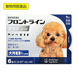 動物用医薬品　フロントラインプラス　ドッグ　S　6本　動物用医薬品【HLS_DU】　関東当日便