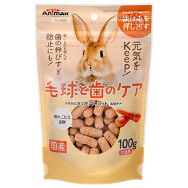ミニアニマン　ウサギのカリカリキャロット　毛球ケア　100g　関東当日便