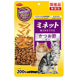 キャットフード　ミネット　グレインフリー　かつお節添え　200g　関東当日便