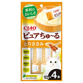 いなば　CIAO　ピュアちゅ～る　とりささみ　14g×4本　ちゅーる　チュール　猫【HLS_DU】　関東当日便