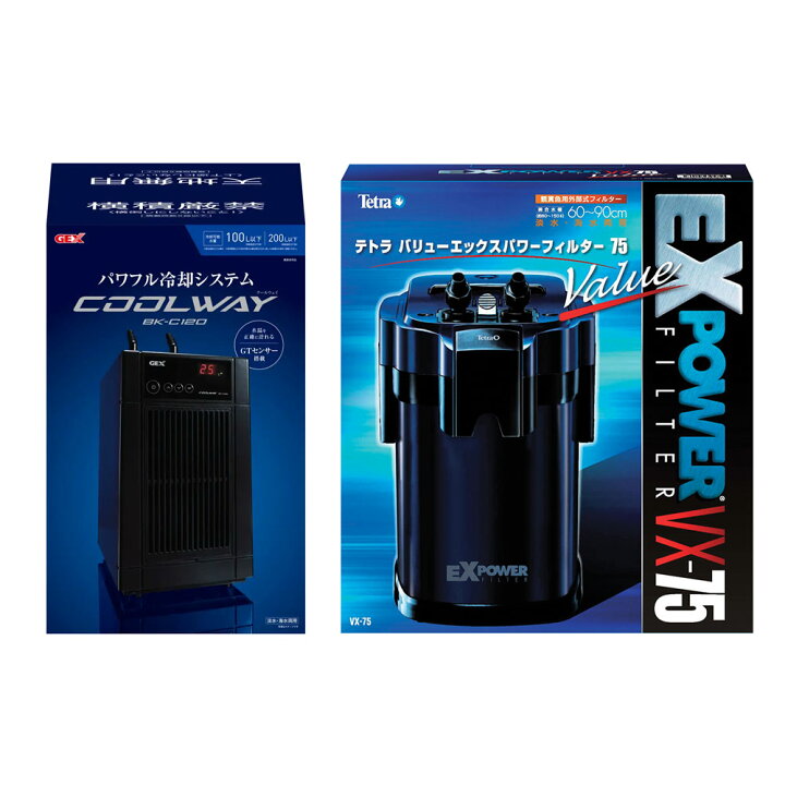 楽天市場】60m水槽用 クーラー＆フィルターセット GEX クール 