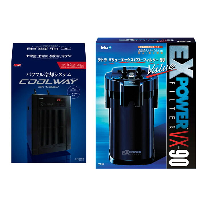 楽天市場】90m水槽用 クーラー＆フィルターセット GEX クール 