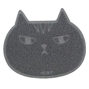 猫砂 iCat 砂取りマット キャットフェイス グレー アイキャット 関東当日便