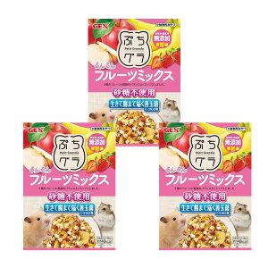 GEX ぷちグラ るんるんフルーツミックス 40g×3 ハムスター 無添加 おやつ 関東当日便