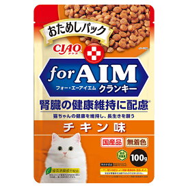 いなば　CIAO　for　AIMクランキー　おためしパック　チキン味　100g【HLS_DU】　関東当日便
