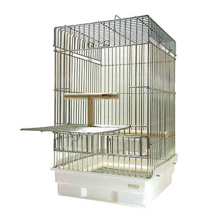 楽天市場】鳥かご HOEI 35オウム ホワイト （37×41．5 